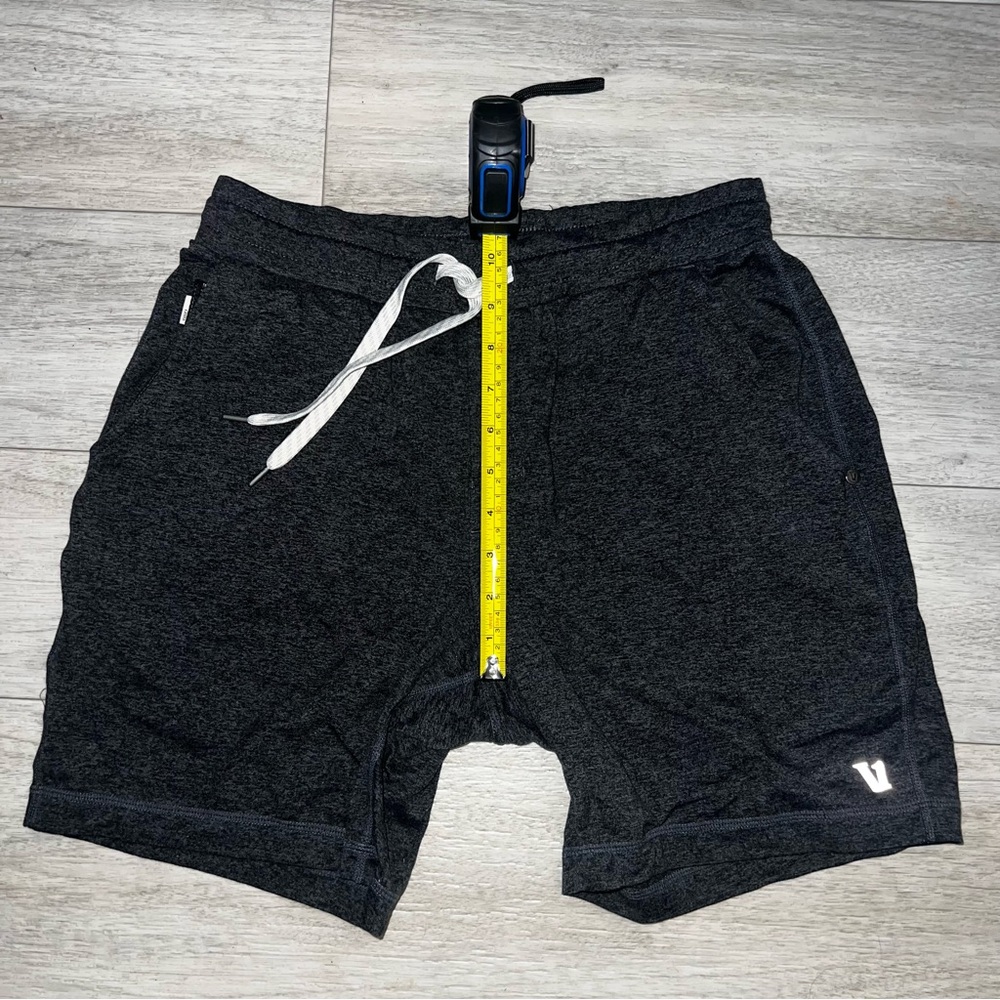Vuori Ponto Performance Short 7” Charcoal Heather Men’s Size Small - Picture 5 of 8